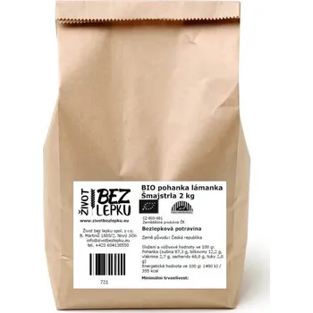 Život bez lepku BIO pohanka lámanka Šmajstrla 2 kg