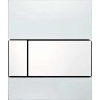 Splachovací tlačítko Tece TECEsquare - Ovládání splachování pisoáru, bílé sklo/bílá 9242800