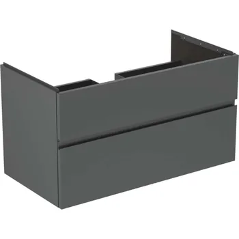 Nábytek Ideal Standard Finesse - Umyvadlová skříňka, 100x51x55 cm, 2 zásuvky, matný antracit E3397Y2
