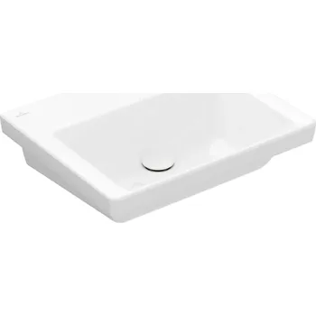 Villeroy & Boch Subway 3.0 - Umyvadlo nábytkové 55x44 cm, bez přepadu, bez otvoru pro baterii, CeramicPlus, Stone White 4A70F6RW