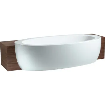 Laufen Il Bagno Alessi One - Polozápustná vana 203x102 cm, s masážním systémem, LED osvětlením a senzorem, dezinfekcí, bílá H2449700006951