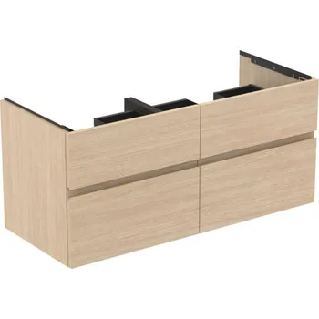 Nábytek Ideal Standard Finesse - Umyvadlová skříňka, 120x51x55 cm, 4 zásuvky, bílý dub E3399US