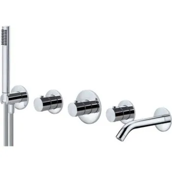 Vodovodní baterie Paffoni Modular Box - Termostatická baterie pod omítku, pro 2 spotřebiče, chrom MDE001CR