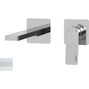 Vodovodní baterie Paffoni Tilt - Umyvadlová baterie pod omítku s tělesem, 2-otvorová instalace, matná bílá TI104BO70