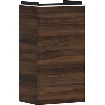 Koupelnový nábytek Hansgrohe Xelu Q - Umyvadlová skříňka, 63x34x27 cm, 1 dvířka, panty vlevo, tmavý ořech/matná bílá 54014700