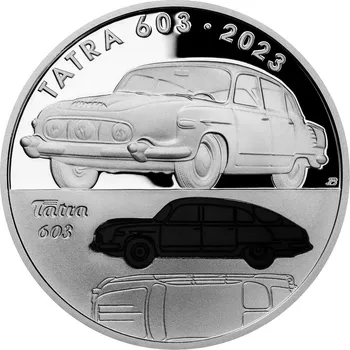 Stříbrná mince 500 Kč Osobní automobil Tatra 603 2023 Proof