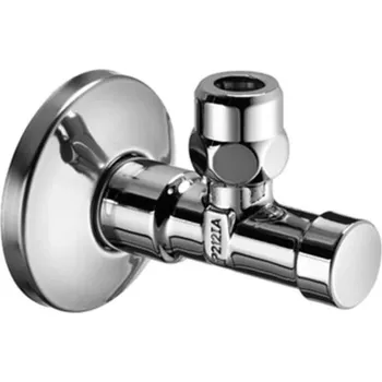 Schell Rohové ventily - Rohový regulační ventil se zabezpečeným ovládáním, chrom 054050699