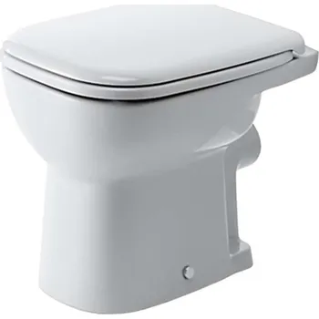 Klozet Duravit D-Code - Stojící WC, zadní odpad, ploché splachování, s HygieneGlaze, alpská bílá 21090920002