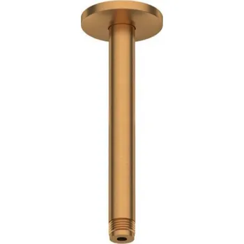 Tyč na sprchový závěs Duravit Příslušenství - Sprchové rameno stropní, 21 cm, kartáčovaný bronz UV0670025004