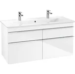 Villeroy & Boch Venticello - Umyvadlová skříňka, 115x59x50 cm, 4 zásuvky, Glosy White A92901DH