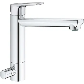 Grohe BauLoop - Dřezová baterie s uzavíracím ventilem, chrom 31713000