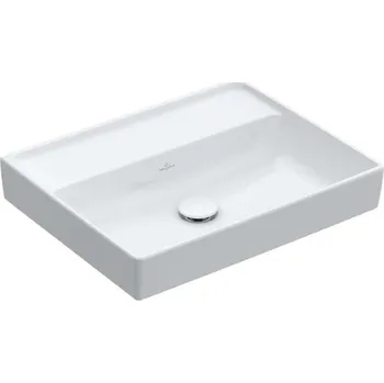 Villeroy & Boch Collaro - Umyvadlo nábytkové 60x47 cm, bez přepadu, bez otvoru pro baterii, CeramicPlus, Stone White 4A3363RW