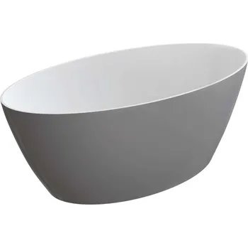 Vana OMNIRES Siena M+ - Volně stojící vana, 161x81 cm, bílá/šedá SIENAWWBSP