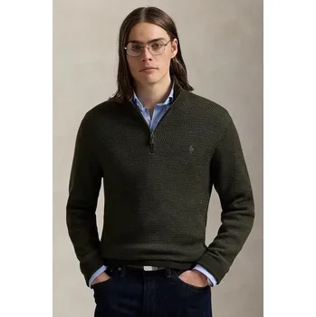 Pánský svetr Vlněný svetr Polo Ralph Lauren 710948865 zelená 87X, vel. L