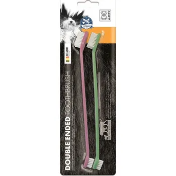 M-Pets Kartáček na zuby dvoustranný 2 ks