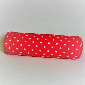 Polštář Balmy Pohankový relaxační válec 15 x 50 cm růžový puntík Pouze potah