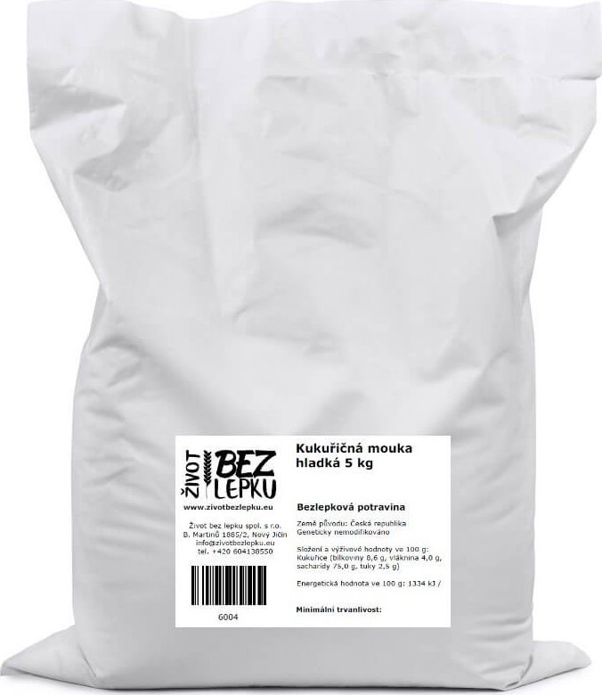 Život bez lepku Kukuřičná mouka hladká 5 kg