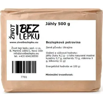 Život bez lepku - Jáhly - 500 g