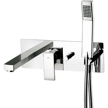 Vodovodní baterie Paffoni Elle - Vanová baterie pod omítku s příslušenstvím a tělesem, chrom EL001CR