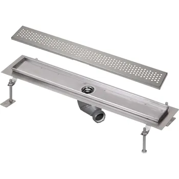 Odvodňovací žlab Sanela Nerezové žlaby - Sprchový žlab do prostoru, délka 75 cm, matná nerez SLKN 03BX