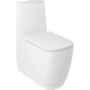 Kludi Resa S - WC kombi mísa, vario odpad, Rimless, Spiralflush, matná bílá 27WCB0153
