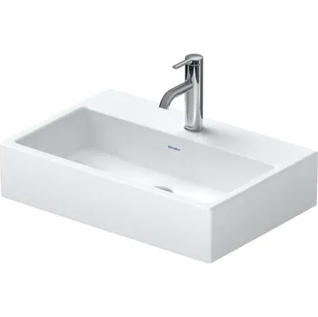Umyvadlo Duravit Vero Air - Umyvadlo nábytkové 60x40 cm, bez přepadu, otvor pro baterii, WonderGliss, bílá 23686000711