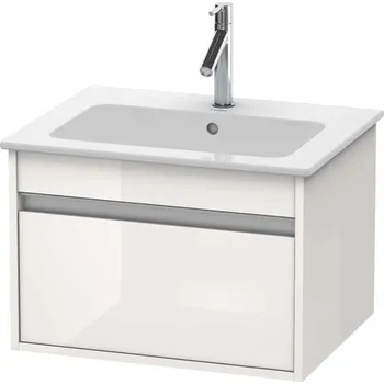 Koupelnový nábytek Duravit Ketho - Umyvadlová skříňka 41x60x48 cm, 1 zásuvka, lesklá bílá KT641802222