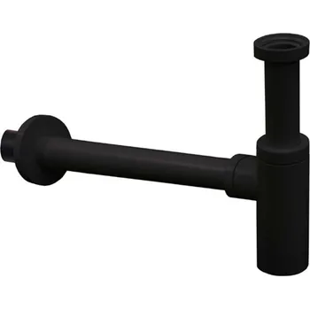 Sifon Paffoni Ringo West - Umyvadlový sifon 1 1/4, odpad 32 mm, matná černá ZACC240NO