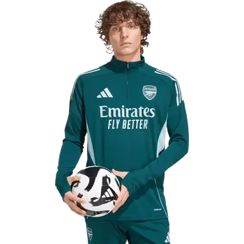 Pánská mikina Pánský tréninkový top s dlouhým rukávem Adidas Arsenal FC 25/26 zelený