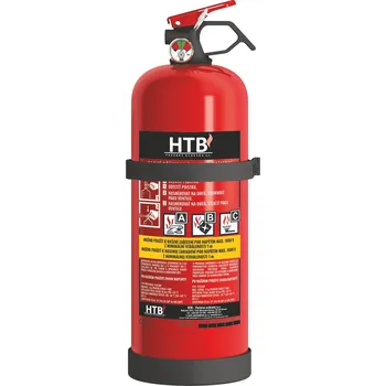 Hasicí přístroj HTB Hasicí práškový přístroj ABC s manometrem 2 kg