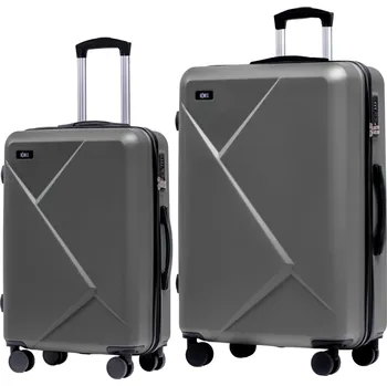 Velký a střední cestovní kufr s TSA zámkem ROWEX Envelope 2v1 Barva: Šedá