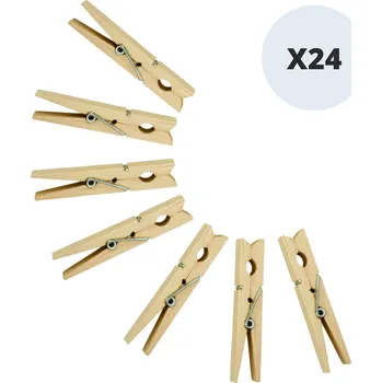Kolíček na prádlo MSV kolíčky na prádlo, 24 ks, dřevo, 7,3 cm