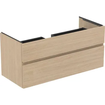 Nábytek Ideal Standard Finesse - Umyvadlová skříňka, 120x51x55 cm, 2 zásuvky, bílý dub E3394US