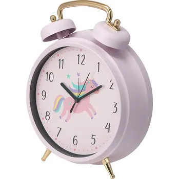 Home Styling Collection Dětský budík SAFI, Ø 24 cm, růžový