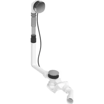 Sifon Duravit Příslušenství - Vanová odtoková a přepadová souprava, bovden, chrom 792200000001000