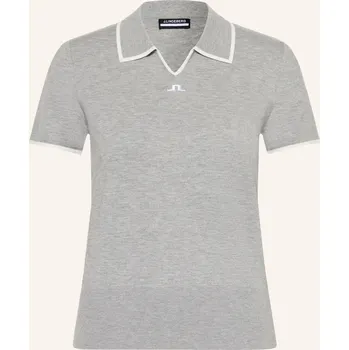 Dámská košile J.Lindeberg Dámská Funkční Polokošile, šedá / bílá, 42