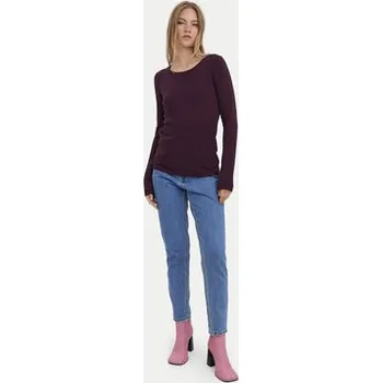 Dámská móda Vero Moda Svetr Care 10136644 Fialová Regular Fit XS