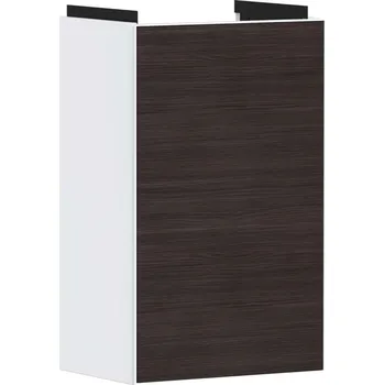Koupelnový nábytek Hansgrohe Xevolos E - Umyvadlová skříňka 58x34x25 cm, 1 dvířka, panty vpravo, matná bílá/tmavý dub 54169730