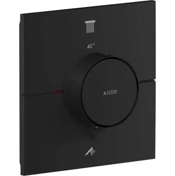 Vodovodní baterie Axor ShowerSelect ID - Termostatická baterie pod omítku, pro 2 spotřebiče, matná černá 36752670