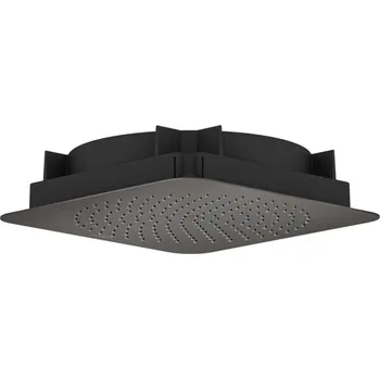 Sprchová hlavice Axor Citterio C - Hlavová sprcha 27x27 cm, EcoSmart, kartáčovaný černý chrom 28795340