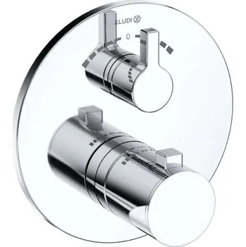 Vodovodní baterie Kludi Nova Fonte - Termostatická baterie pod omítku, pro 2 spotřebiče, chrom 208100515