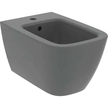 Bidet Ideal Standard i.Life B - Závěsný bidet, otvor pro baterii, lesklá šedá T461558