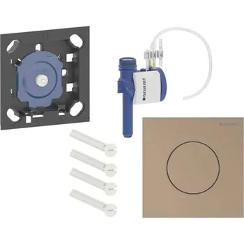 Geberit - Pneumatické ovládání splachování pisoáru typ 40, easy to clean, kartáčované červené zlato 116.014.QB.1