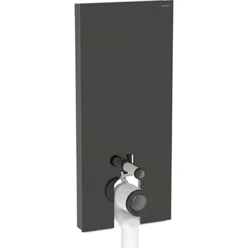 WC sada Geberit Monolith Plus - Sanitární modul pro stojící WC, 114 cm, spodní přívod vody, sklo/černá 131.233.SJ.7