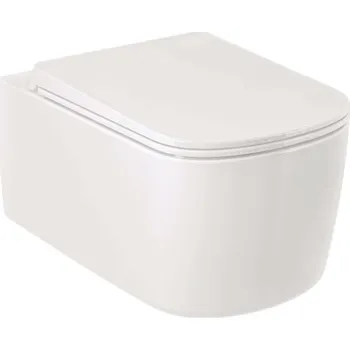 Klozet Kludi Resa S - Závěsné WC, Rimless, Spiralflush, lesklá bílá 27WCW0143