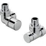 Zehnder Příslušenství - Úhlový rohový ventil levý Set I a rohové šroubení pro zpátečku 1/2, nerez 838990