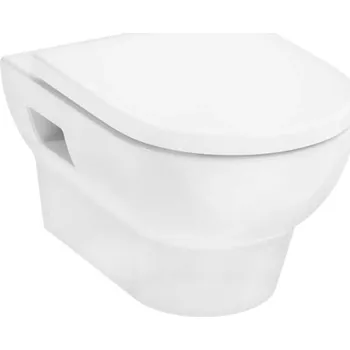 Klozet Hansgrohe GladeLake S - Závěsné WC se sedátkem, AquaChannel Flush, Rimless, EcoSmart, bílá 60201450