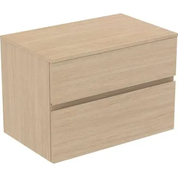 Nábytek Ideal Standard Finesse - Umyvadlová skříňka, 80x51x56 cm, 2 zásuvky, bílý dub E3434US