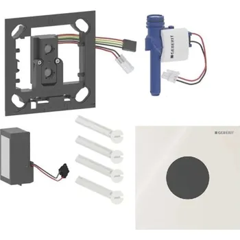 Splachovací tlačítko Geberit - Elektronické ovládání splachování pisoárů typ 40, síťové napájení, Bluetooth, sklo/pískově šedá 116.024.JL.1