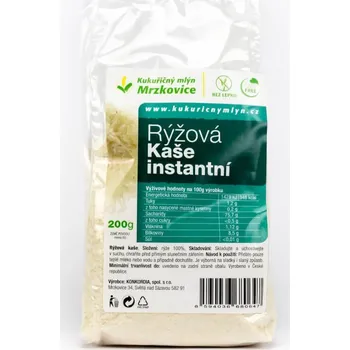Kukuřičný mlýn Rýžová instantní kaše 200 g